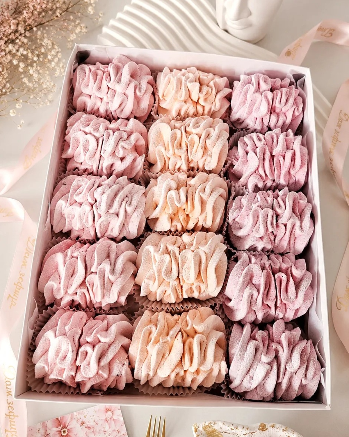 Зефирные завитки 15 штук